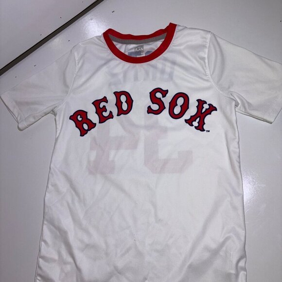 Kids Boston Red Sox David Ortiz White Cooperstown Player Sublimated Jersey 10-12 - Picture 1 of 9